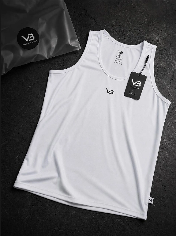Camiseta tank V&B Performance Apparel color blanco